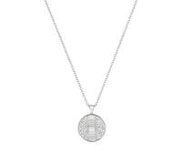 Tom Tailor Kette mit Anhänger für Damen, Edelstahl, mit Preciosa, 42+3 cm, silber, Geschenkidee, Halsschmuck, Damenschmuck, 2100676