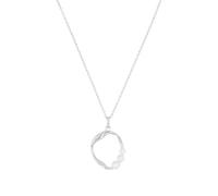 Tom Tailor Kette mit Anhänger für Damen, Sterling Silber 925, mit Süßwasserzuchtperle, 42+3 cm, silber, Geschenkidee, Halsschmuck, Damenschmuck, 2100554