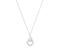 Tom Tailor Kette mit Anhänger für Damen, Sterling Silber 925, mit Zirkonia, 42+3 cm, silber, Geschenkidee, Halsschmuck, Damenschmuck, 2100575