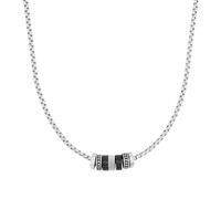 Tom Tailor Kette mit Anhänger für Herren, Edelstahl und Kautschuk, 50+5 cm, Bicolor, Geschenkidee, Halsschmuck, Herrenschmuck, 2100632