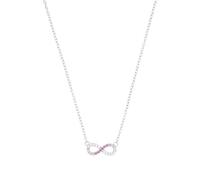 Tom Tailor Kette mit Anhänger für Mädchen, Sterling Silber 925, mit Zirkonia, 37+3 cm, Infinity, silber, Geschenkidee, Halsschmuck, Kinderschmuck, 2100588