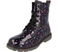 Stiefel TOM TAILOR "Tom Tailor Tall Boots", Mädchen, Gr. 39, bunt (schwarz multicolor), Polyurethan, Schuhe Stiefel (30304937-39) schwarz multicolor