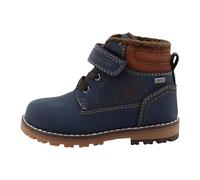 Winterboots TOM TAILOR, Mädchen, Gr. 22, blau (dunkelblau), Lederimitat, kontrastfarbene Details, Schuhe Winterboots, mit Klettverschluss (30510960-22) dunkelblau