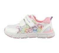 Klettschuh TOM TAILOR, Kinder, Gr. 30, bunt (sanftes weiß, bunt), Textil, Lederimitat, sportlich, Schuhe, Freizeitschuh, Halbschuh, Sneaker mit bunter Sternen-Applikation (85400712-30) sanftes weiß, b