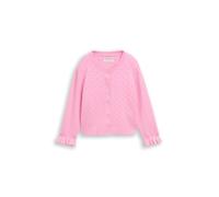tom tailor kids - Ajour Cardigan mit Herzknöpfen lovely pink - Gr. - 98