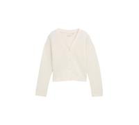 Tom Tailor Strickjacke Mädchen Gr. 176 Weiß V-Ausschnitt Knopfleiste 100% Polyester Hüftlang