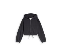 tom tailor kids - Cropped Hoodie Sweatjacke aus Baumwolle coal grey - Gr. - 140