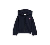 tom tailor kids - Cropped Hoodie Sweatjacke mit Stickerei sky captain blue - Gr. - 104/110