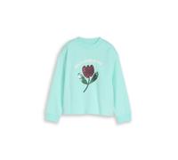 tom tailor kids - Cropped Sweatshirt mit Wendepailletten light mint - Gr. - 110