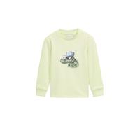 TOM TAILOR - Glow-in-the-Dark Sweatshirt lime cream green 92/98