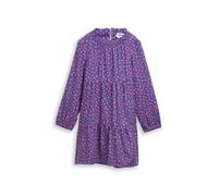 tom tailor kids - Mini-Kleid mit Allover-Print dark blue pink heart - Gr. - 134