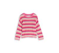 tom tailor kids - Oversize cropped Strickpullover multicolor stripe - Gr. - 134