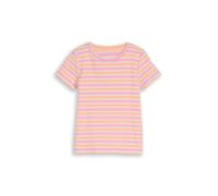 tom tailor kids - Ripp T-Shirt mit Streifenmuster multicolor peach stripe - Gr. - 104/110