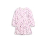 tom tailor kids - Sweatshirt-Kleid mit Blumenmuster neon lilac flower print - Gr. - 104/110