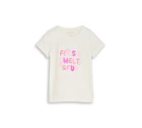 tom tailor kids - T-Shirt mit Print wool white - Gr. - 122