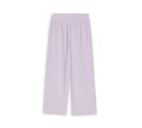 Stoffhose TOM TAILOR, Mädchen, Gr. 98, N-Gr, cool lila, Web, Obermaterial: 99% Polyester, 1% Elasthan, Strukturmuster, unifarben, loose fit lang, Hosen Stoffhose, mit elastischem Bund (98102140-98) co