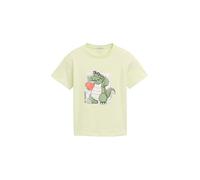 TOM TAILOR - Oversize T-Shirt mit Print lime cream green 116/122