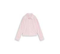 Blusenshirt TOM TAILOR, Mädchen, Gr. 164, soft mauve weiß stripe, Web, Obermaterial: 100% Baumwolle, gestreift, oversize normal, ohne Ausschnitt, Manschette, Shirts Blusenshirt, mit Streifen Muster (6
