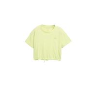 TOM TAILOR - Cropped T-Shirt mit Kordelzug fresh sweet lime 152