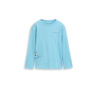 TOM TAILOR Jungen 1048542 Kinder Oversize Langarmshirt mit Rückenprint, 38893-Elixir Blue, 116/122