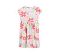 Jerseykleid TOM TAILOR, Mädchen, Gr. 92/98, N-Gr, big multicolor flower print, Obermaterial: 100% Viskose, casual, A-Linie, Kleider (88291025-92) big multicolor flower print