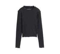 Tom Tailor Kinder-Ripp-Langarmshirt - Mädchen - Gr. 128 - dunkelgrau