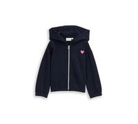 tom tailor kids - Cropped Hoodie Sweatjacke mit Stickerei sky captain blue - Gr. - 128/134