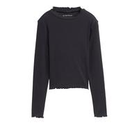 Tom Tailor Kinder-Ripp-Langarmshirt - Mädchen - Gr. 128 - dunkelgrau