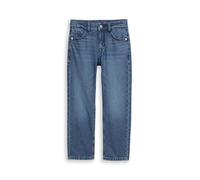 Straight-Jeans TOM TAILOR, Jungen, Gr. 176, N-Gr, blau (used mid stone blau denim), Denim/Jeans, Obermaterial: 100% Baumwolle. Futter: 100% Baumwolle, unifarben, straight fit lang, Jeans Straight-Jean