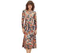 TOM TAILOR - Gemustertes Midikleid grey orange tie dye floral 34