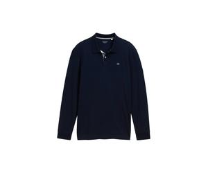 Tom Tailor - Langarm Piqué Poloshirt sky captain blue - Gr. - XL