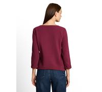 Tom Tailor - Langarmshirt mit Knopf-Details Preppy Plum - Gr. - M