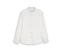 TOM TAILOR Leinehemd weiss | L