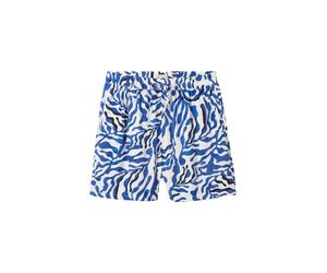 Tom Tailor - Lockere Bermuda mit Print white cut palmtree - Gr. - 44