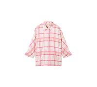 Tom Tailor - Lockere Bluse mit Karomuster beige pink check - Gr. - 38