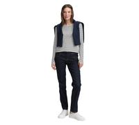 Langarmshirt TOM TAILOR, Damen, Gr. XXXL, sanftes weiß navy tee stripe, Obermaterial: 97% Baumwolle, 3% Elasthan, gestreift, casual, regular fit taillenbedeckt, U-Boot-Ausschnitt, Langarm gerader Absc