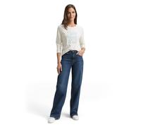 Tom Tailor - Langarmshirt mit Print whisper white - Gr. - M