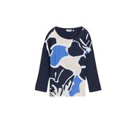 Tom Tailor - Longsleeve mit Blumenprint blau - Gr. - S
