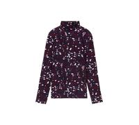 Tom Tailor - Longsleeve mit Rollkragen und Alloverprint berry autumn floral design - Gr. - M