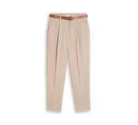 Tom Tailor - Loose Fit Barrel Hose mit Gürtel Gravel Beige - Gr. - 28