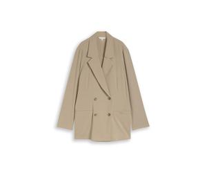Tom Tailor - Loose Fit Blazer mit Taschen silver olive - Gr. - 38