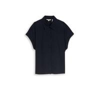 Tom Tailor - Loose Fit Bluse mit Leinenanteil sky captain blue - Gr. - 46