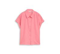 Tom Tailor - Loose Fit Bluse mit Leinenanteil soft fuchsia pink - Gr. - 38