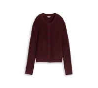 Tom Tailor - Loose Fit Bou ardigan preppy plum melange - Gr. - XS