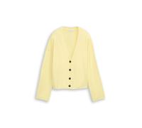Tom Tailor - Loose Fit Cardigan mit Kaschmir-Anteil soft lemon melange - Gr. - XXXL