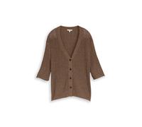 TOM TAILOR Damen 1050562 Loose Fit Cardigan mit Leinenanteil