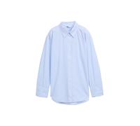 Tom Tailor - Loose Fit Popeline Hemdbluse dreamy blue white small stripe - Gr. - 40