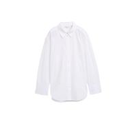 Hemdbluse TOM TAILOR, Damen, Gr. 38, weiß, Obermaterial: 50% Baumwolle, 50% Lyocell, unifarben, casual, regular fit Po-bedeckend, Langarm Manschette, Blusen, mit Manschetten (46860667-38) weiß