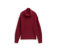 TOM TAILOR Rollkragenpullover dunkelrot | L
