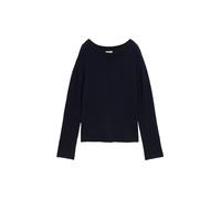 Tom Tailor - Loose Fit Strickpullover mit U-Boot-Ausschnitt blau - Gr. - M
